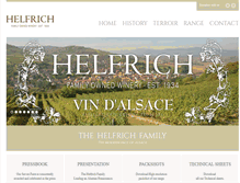 Tablet Screenshot of helfrich-wines.com